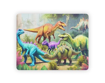 Dinosaur Showdown Kids' Puzzle, 30-Piece, Large Pieces for Kids or Patients with Alzheimers or Dementia, Dinosaur Jigsaw Puzzle