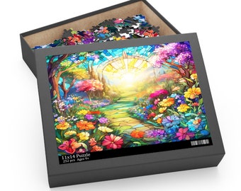 Beautiful Garden Path Jigsaw Puzzle (252, 500-Piece), Great Gift For Mother's Day, Birthday, or Treat for Yourself