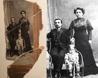 Photo Restoration, Old or Damaged Photos Digitally Restored, Photo Repaired, Black and White or Color