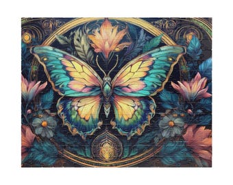 Pink Butterfly Puzzle (110 252 520 1014-piece) Butterflies Brain
