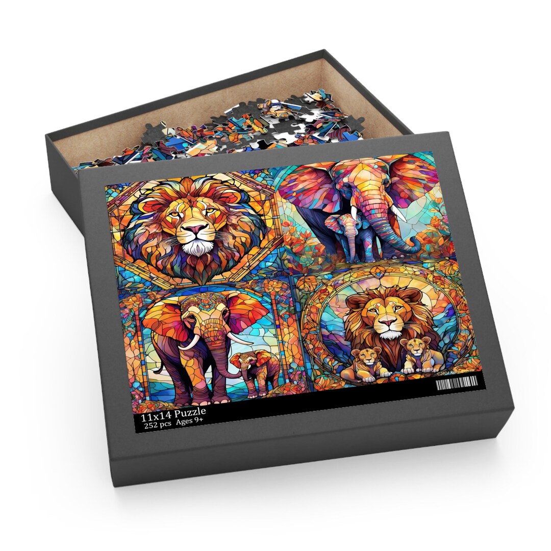 Airports And Elephants Jigsaw Puzzle – 1000 Teile – Doppelseitiges Flughafen-Motiv