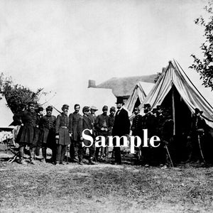 Restored Vintage Abraham Lincoln at Antietam Photo Instant Download, Historical Photo Wall Art, Instant Download Vintage Abraham Lincoln
