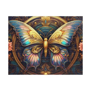 Butterfly Puzzle, Colorful Jigsaw Game, Home Decor, Art Therapy, Gift for Puzzle Lovers