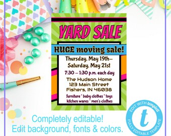 Yard Sale Clipart Vector Garage Sale Clip Art Rummage Sale Etsy