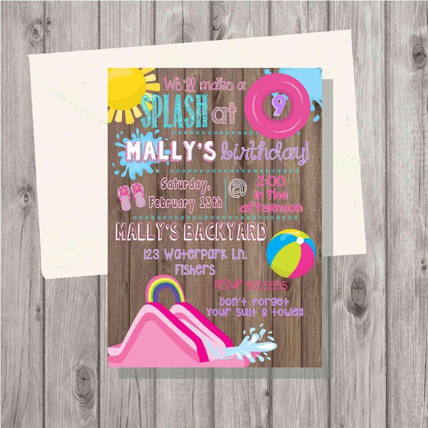 Great Wolf Lodge Birthday Party Invitation - Etsy