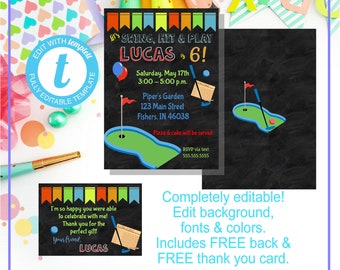 printable invitations to play putt putt golf