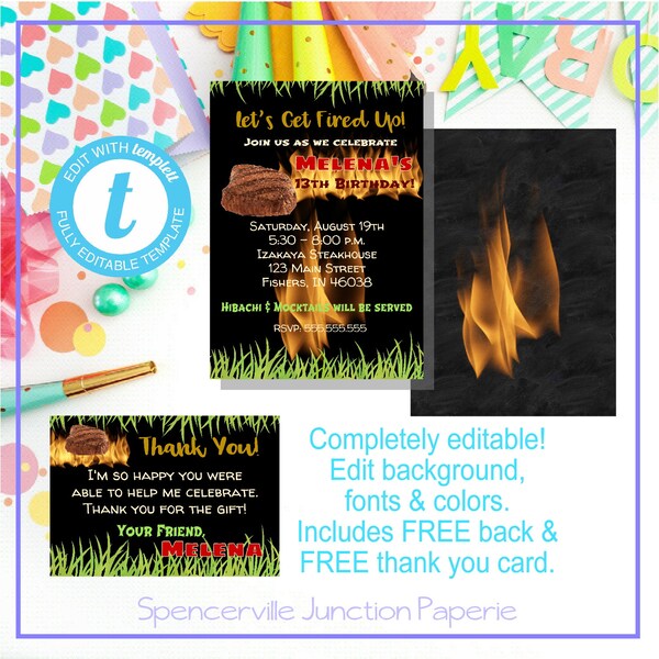 hibachi-invitation-digital-download-etsy-uk