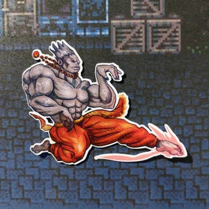 Aufkleber; Boss Dadaluma-Monster FF6; Feinde von Zozo