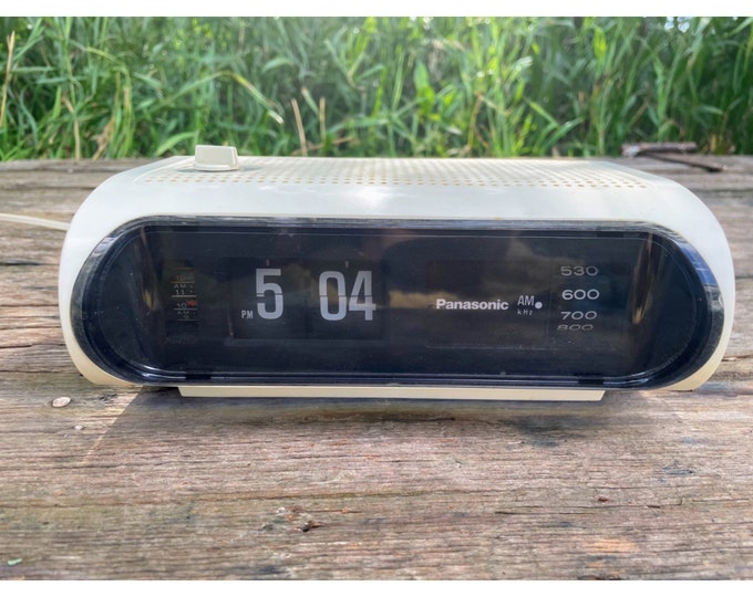 Vintage 1970s Panasonic Flip Clock Radio Model RC1103 Works Etsy