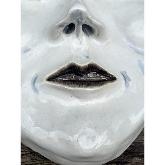 Vintage Asian Japanese Plaster Face Mask Wall Decor - Etsy
