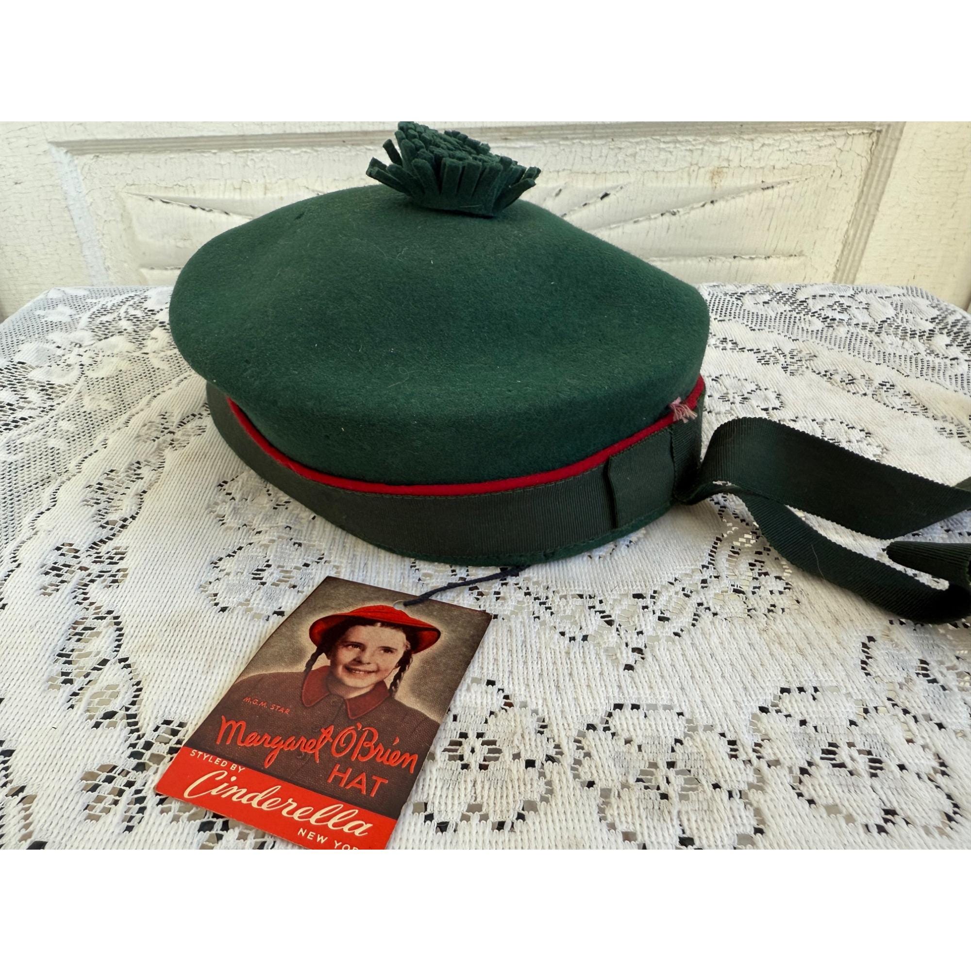 Vintage Margaret O\'Brien  Navy Floral Women\'s Hat MGM Cinderella Childrens Straw Hats - Etsy main image 2