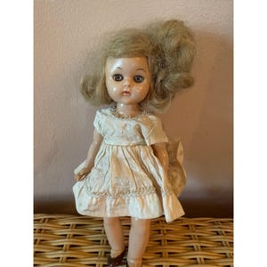 Vintage 1950&#39;s Pam Virga Walker Doll Blonde 7.5&quot;