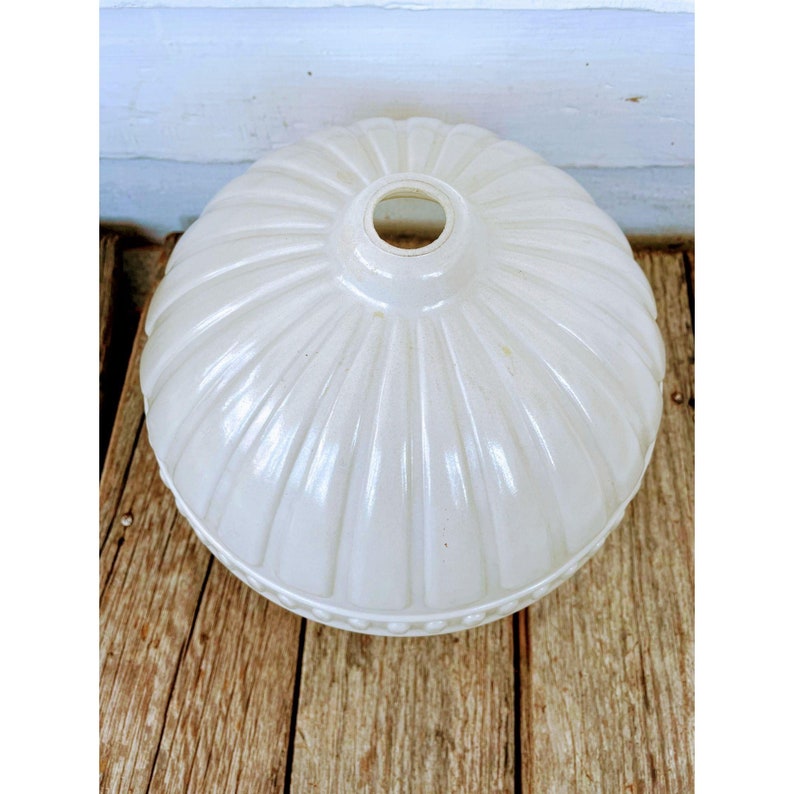 Antique Art Deco Glass Ceiling Light Shade Frosted Etsy