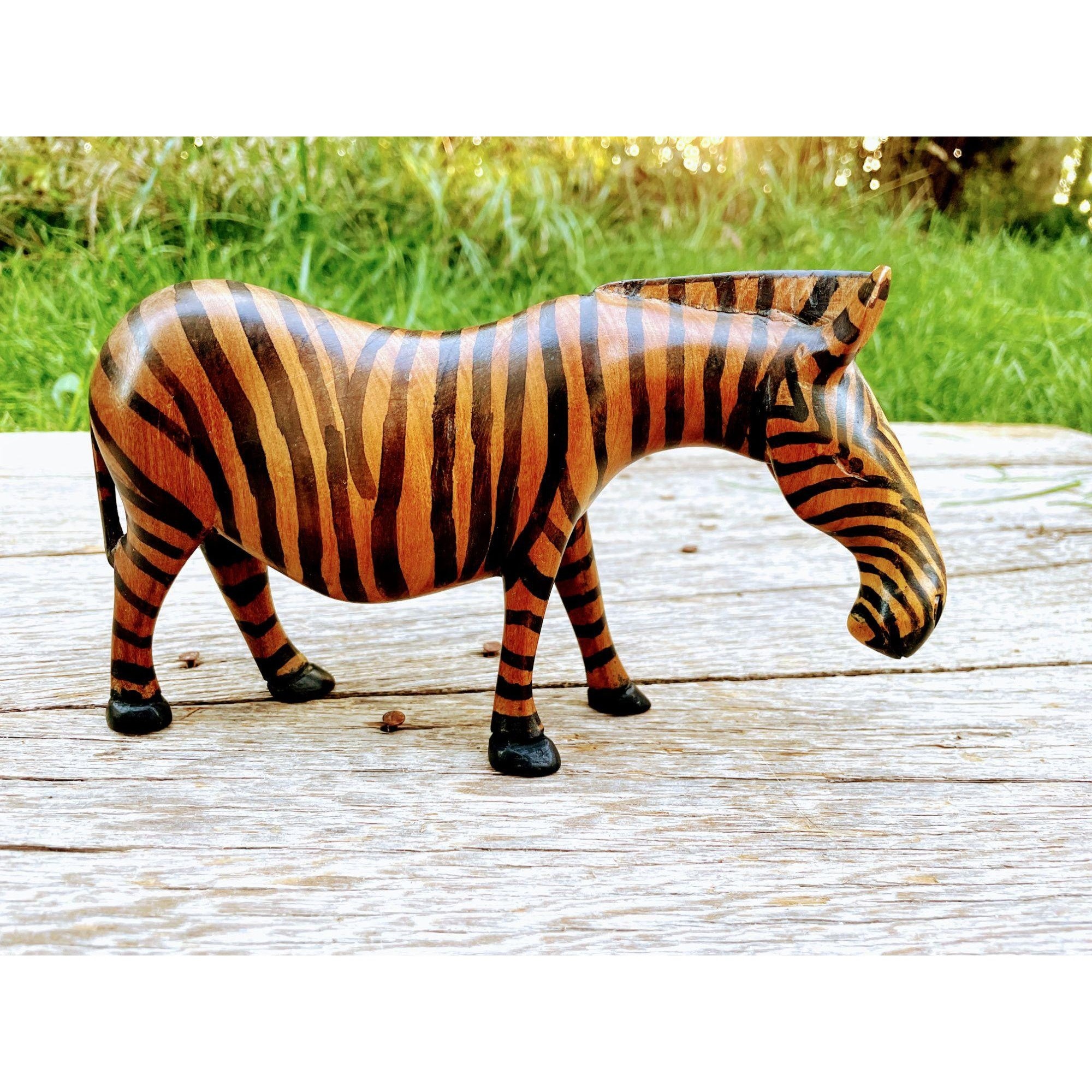 Vintage Wood MCM African Zebra Folk Art - Etsy