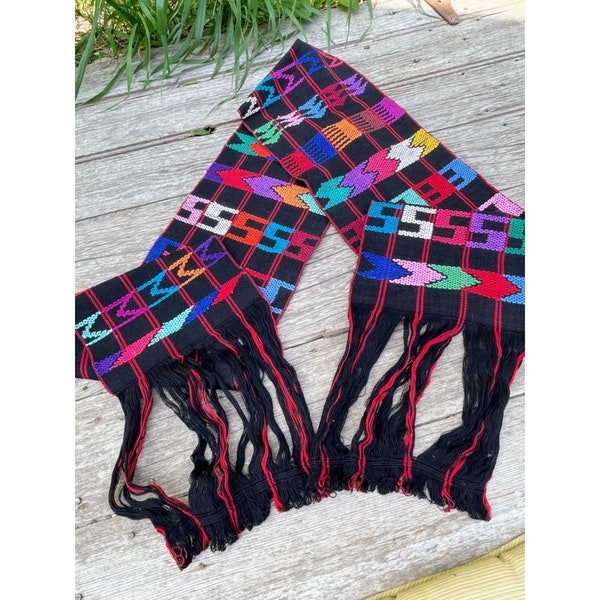 Woven Table Runner With Fringe Etsy