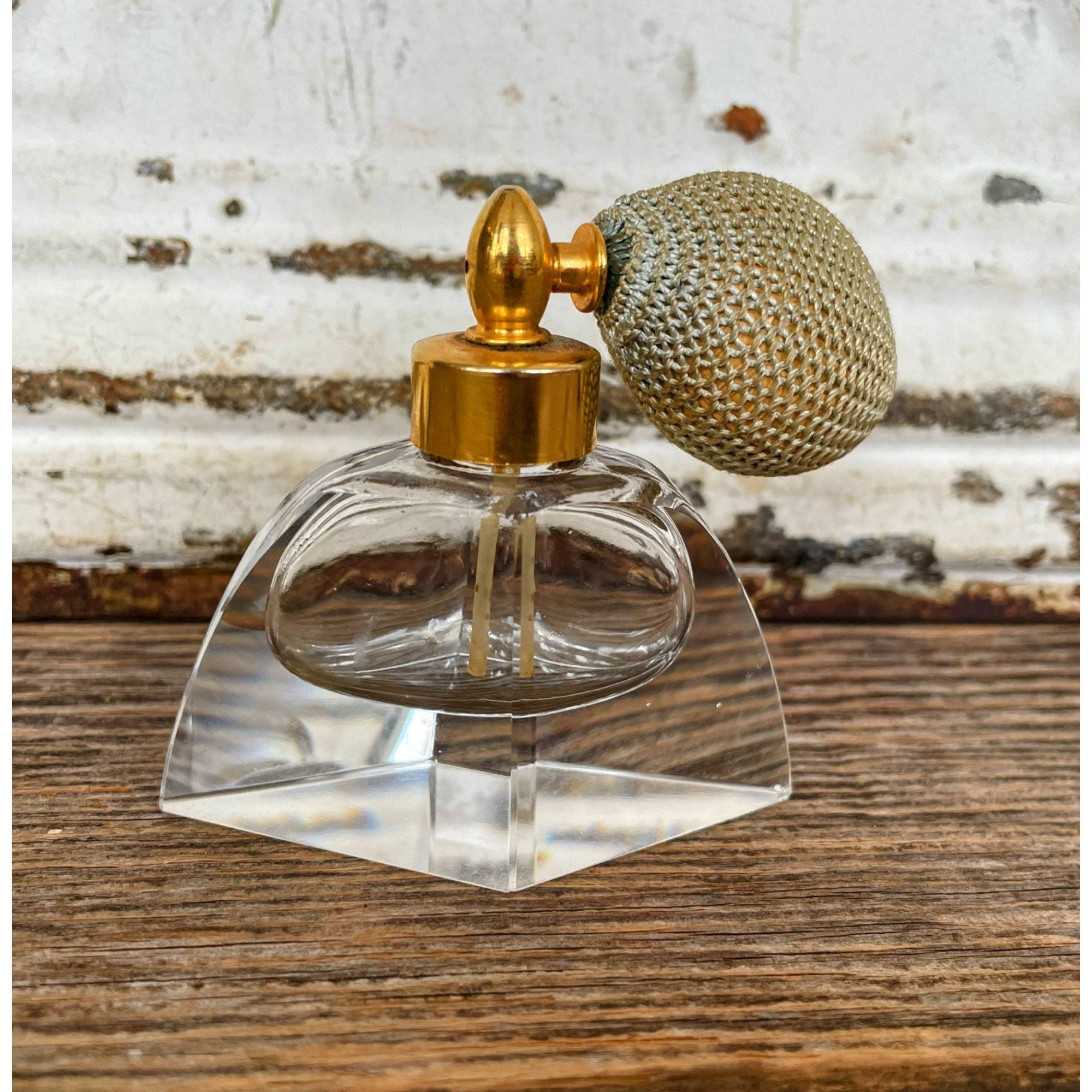 Gold Old Perfume Bottles With Pump Vintage Perfume Pump