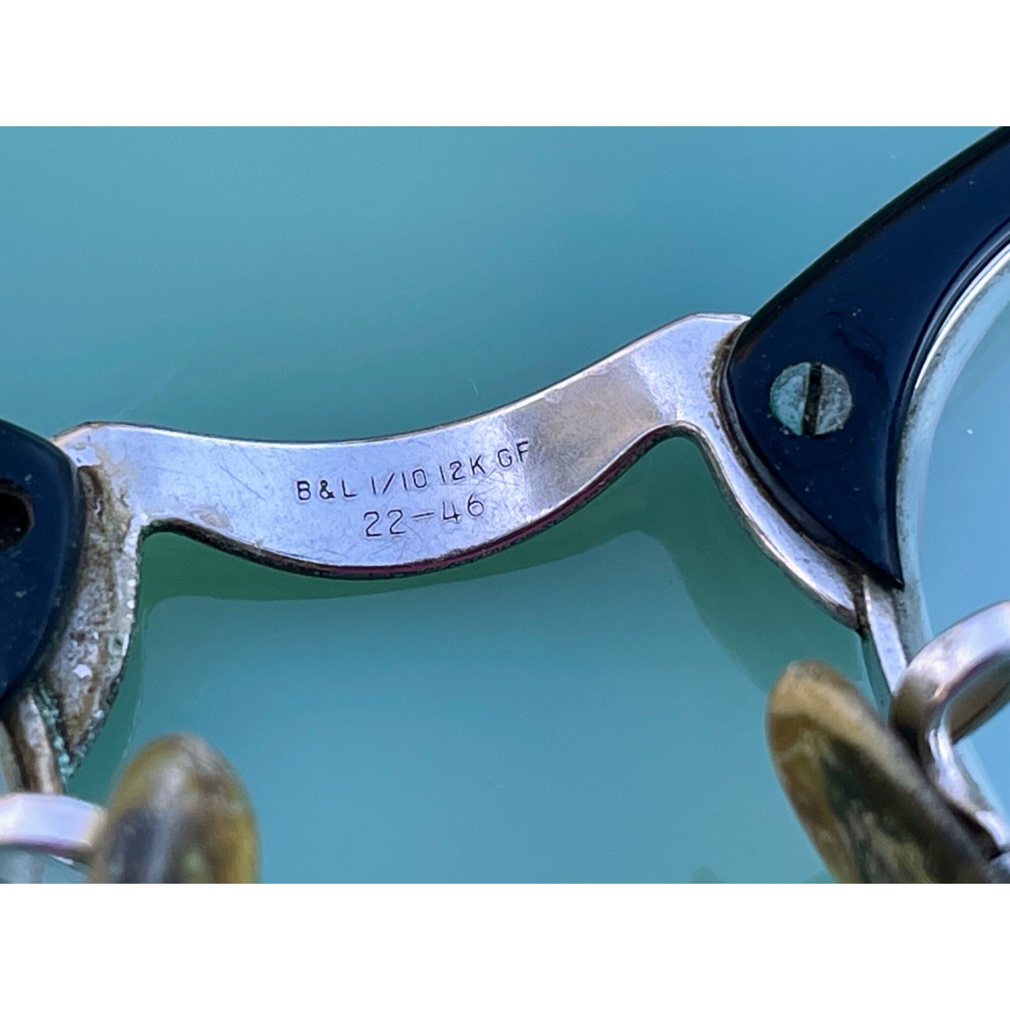 Vintage cat eye glasses Bausch & loms 12k GF 1950s Vintage Cat Eye Eyeglasses: Bausch & Lomb Gray Silver  main image 4