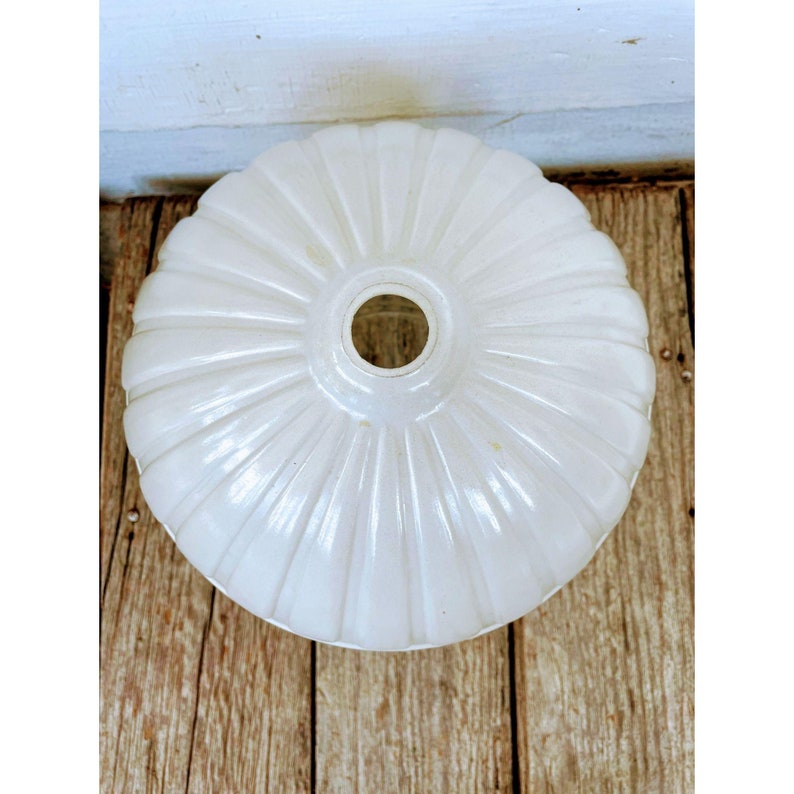 Antique Art Deco Glass Ceiling Light Shade Frosted Etsy