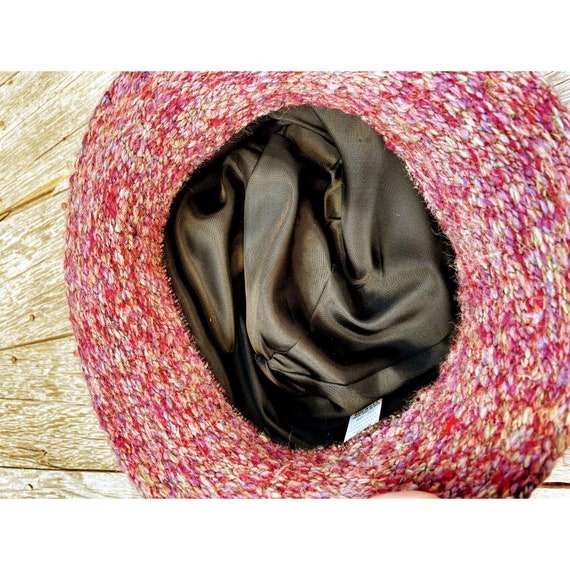 Vintage Womens Wool Tweed Fedora Hat Purple Wool Blend - Etsy