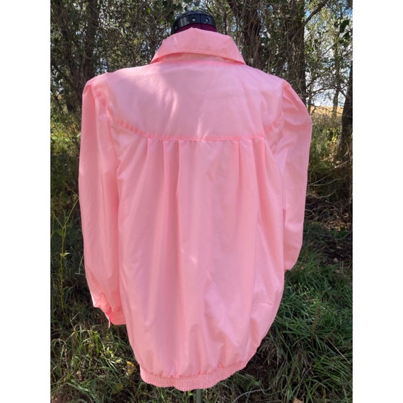 Vintage 1980s Pink Wind Breaker Jacket Current Se… - image 2