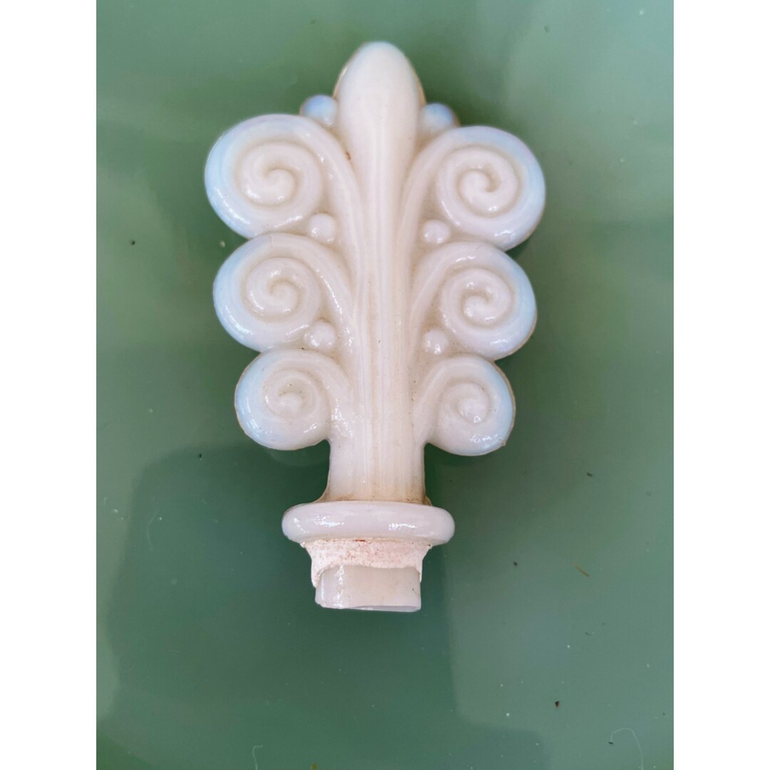 Art Deco Aladdin Alacite Lamp Finial Opalescent Glass Etsy