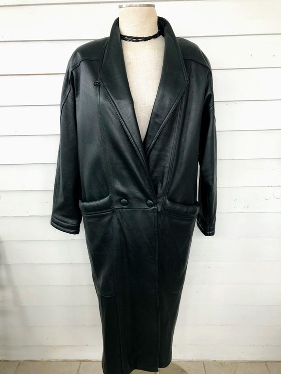 Vintage Wilsons Leather Womans Long Jacket Thinsul