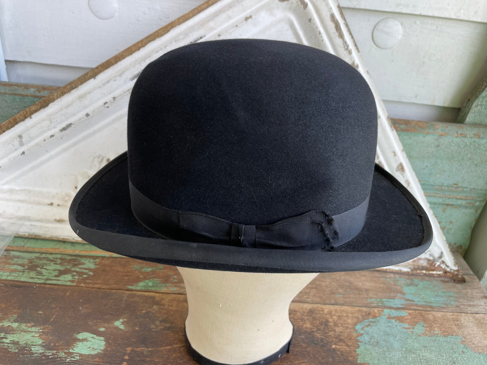 Vintage Stetson wool felt mens bowler hat | Etsy