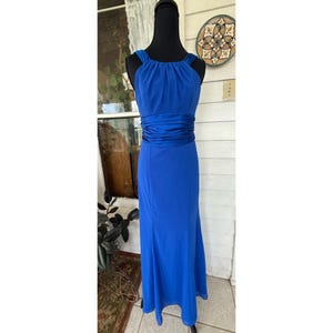 david's bridal blue prom dress Amarra 89285 main image 1