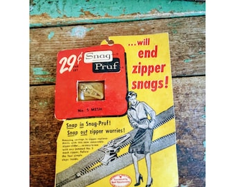 Vintage Snag Proof Zipper repair kit NOS