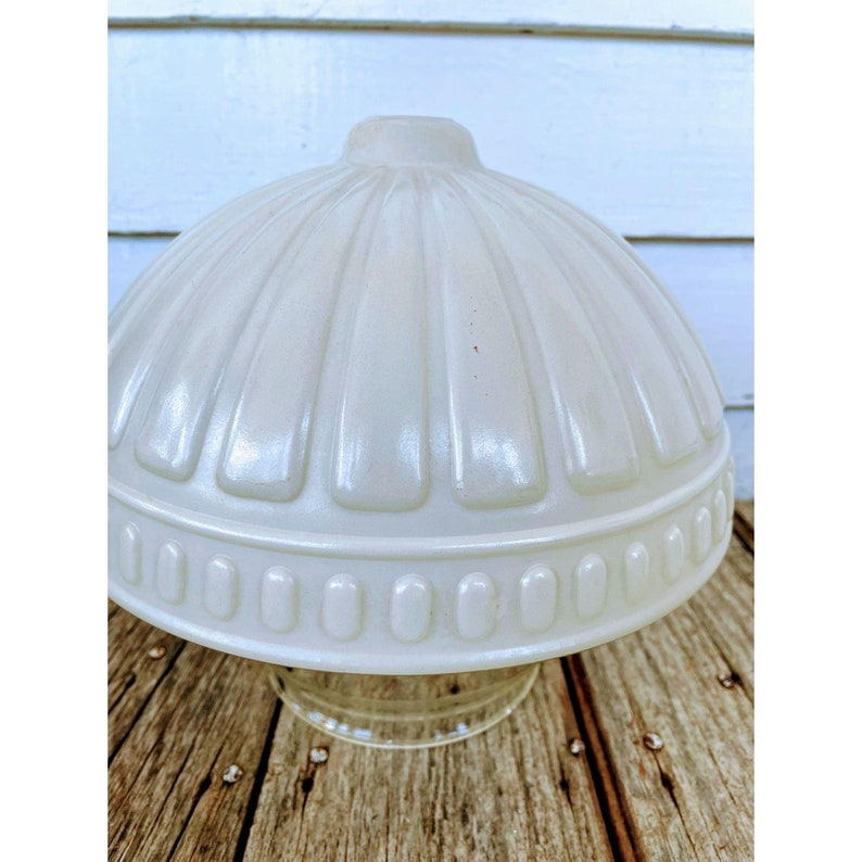 Antique Art Deco Glass Ceiling Light Shade Frosted Etsy