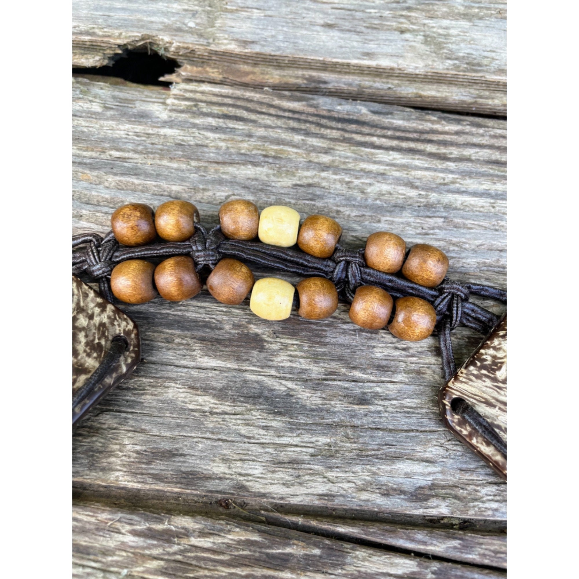 Vintage Wood Bead Tie Hippy Boho Festival Belt - Etsy display picture 1