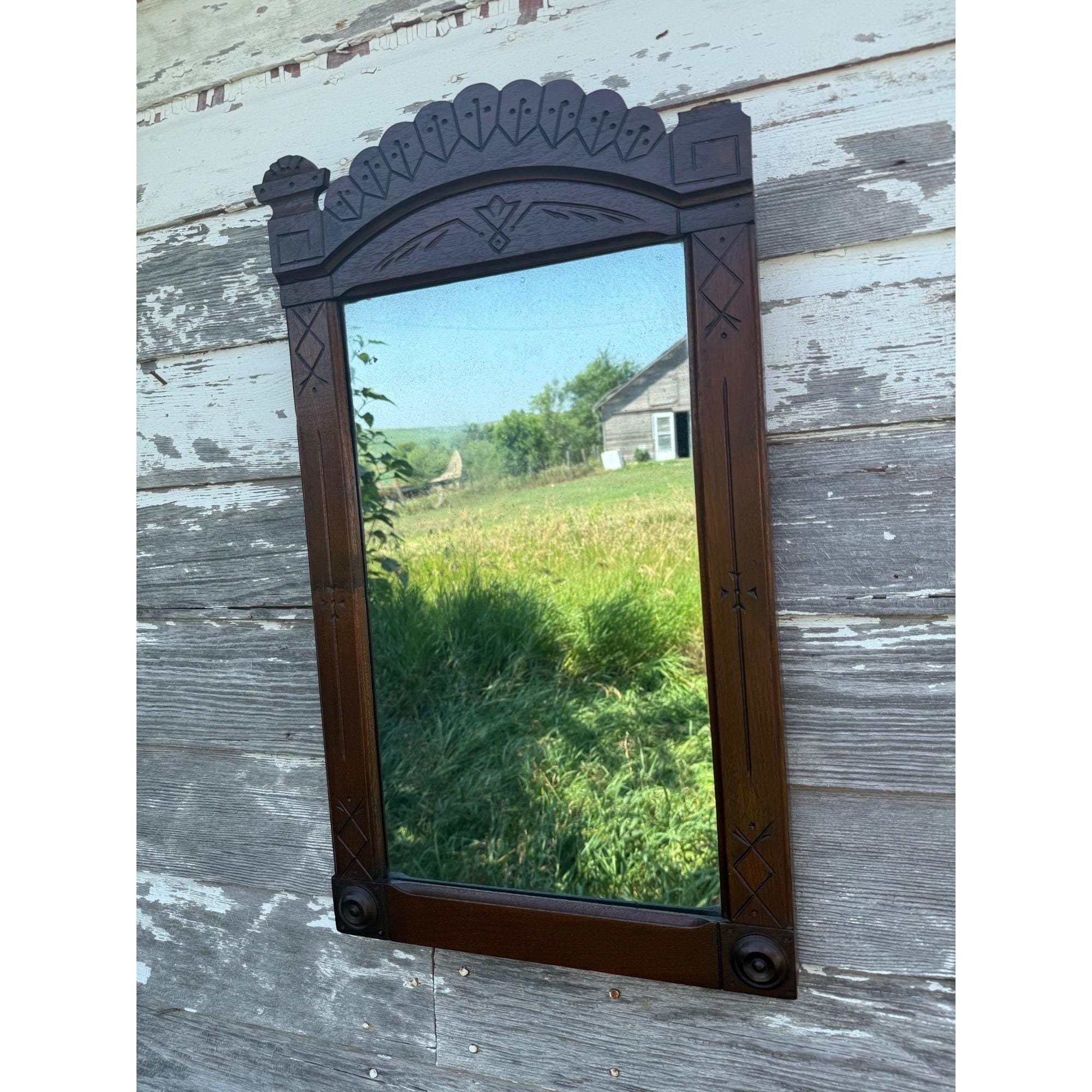 4 X 3 Antique Mirror - Etsy