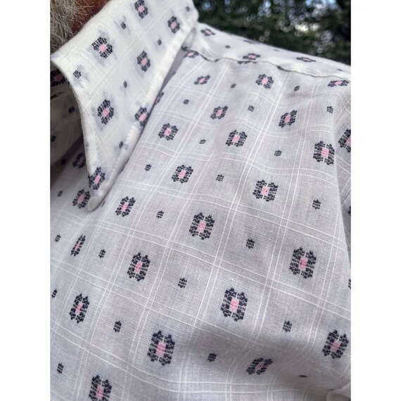 Vintage 1960s National Shirt Shop Mens Button Retro Shirt M View 4