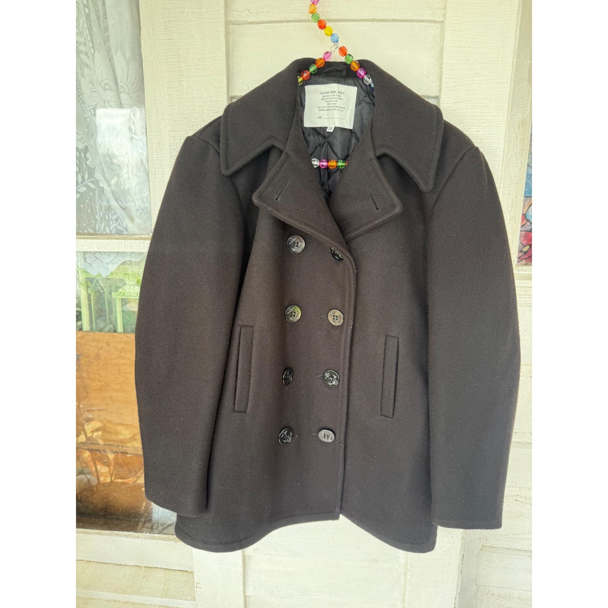 ジャケット・アウター 60s 70s  NAVY \"WATCH COAT\" 1970s NYC MTA Operator Jacket, Vintage Navy Blue 60s/70s