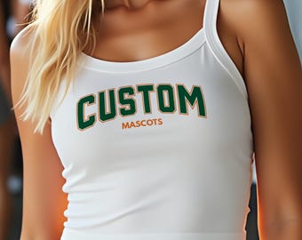 Custom College Micro-Rib Tank Top
