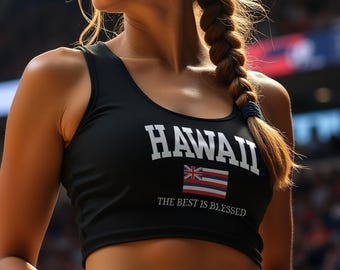 Custom Sports and College Crop Tank Top