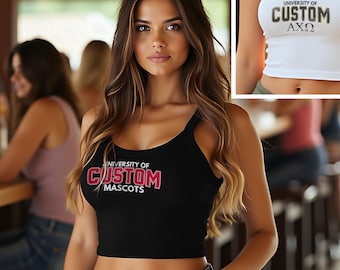Benutzerdefinierte College Micro-Rib Tank Top