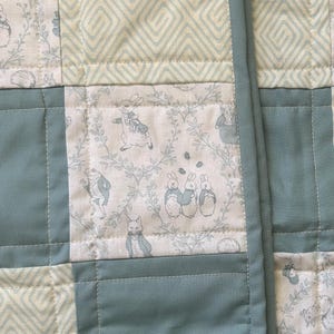 Beatrix Potter Baby Quilt Kit: Pre-Cut Fabric Squares (36x48 inches), baby boy quilt, baby boy quilt kit
