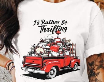 Antique Thrifting PNG: Flea Market Junk Queen Sublimation Design (Digital Download)