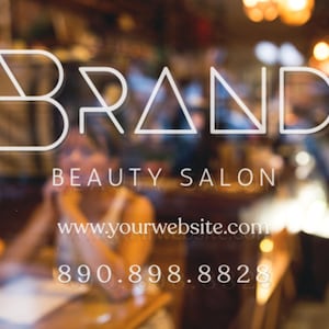 Customizable Window Decal / Your Company Name or Logo Storefront Vinyl Sticker Window Door Lettering