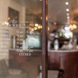 Customizable Window Decal / Your Company Name or Logo Storefront Vinyl Sticker Window Door Lettering / QR CODE