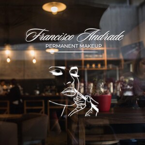 Customizable Window Decal / Your Company Name or Logo Storefront Vinyl Sticker Window Door Lettering