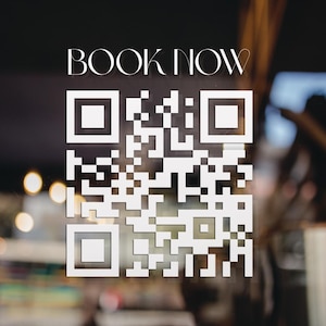 Customizable Window Decal / Your Company Name or Logo Storefront Vinyl Sticker Window Door Lettering / QR CODE