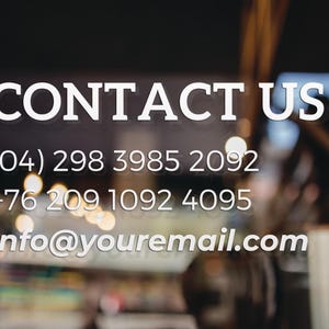 Customizable Window Decal / Your Company Name or Logo Storefront Vinyl Sticker Window Door Lettering