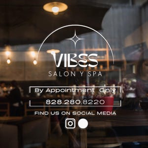 Customizable Window Decal / Your Company Name or Logo Storefront Vinyl Sticker Window Door Lettering