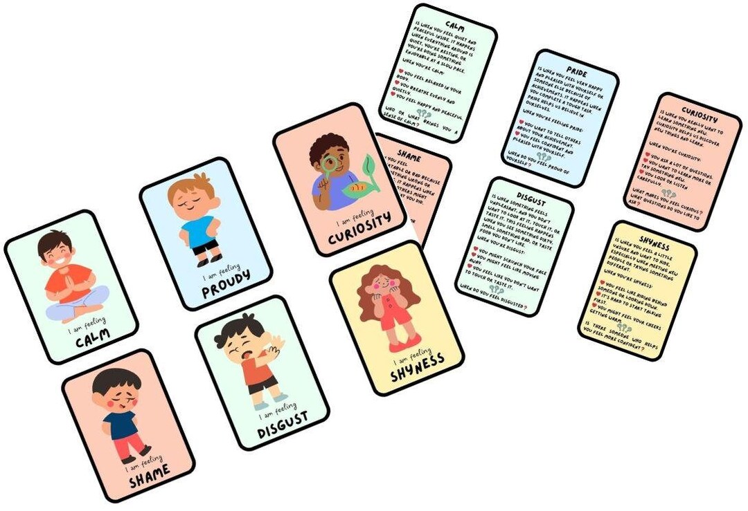 Emotions Cards for Kids | Feelings Cards | Emotion Cards for Toddlers ...