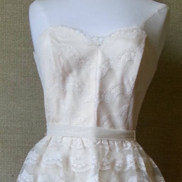 Tea Length White Dress Etsy