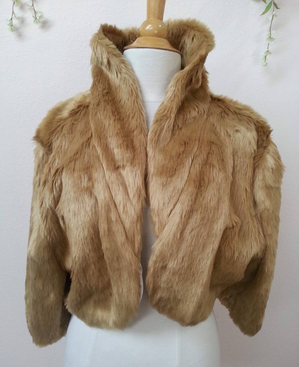 rose gold fur jacket