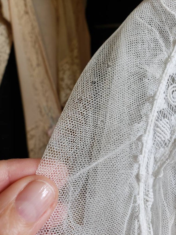 Edwardian net lace vintage bridal wedding dress - image 10