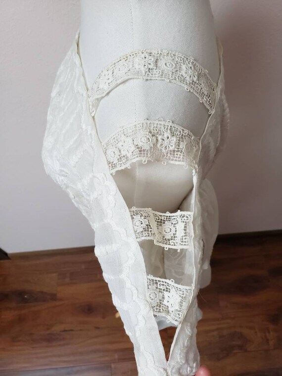 XL Vintage Edwardian 2 piece wedding dress bridal… - image 6